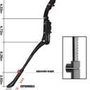 TOPCABIN Adjustable Aluminium Alloy Bicycle Kickstand - Fit for 22-24-26-28 inch Mountain/Road/BMX/MTB Bike (Three-support)