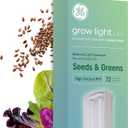 GE LED Grow Light for Indoor Plants, Integrated LED Light Fixture for Seeds and Greens, Balanced Light Spectrum, 25,000 Hours Lifespan, 72 PPF, 24 Inches, 1 Pack