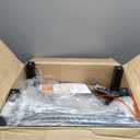 Sweetcrispy Bar Stools Set of 2, 24 Inch Counter Height Stools, PU Leather Upholstered Bar Chairs with Footrest, Modern Bar Stools for Kitchen Island, Dining, Living Room, Modern Black