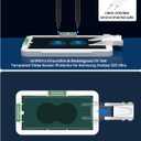amFilm 2+2 Screen Protector Compatible with Samsung Galaxy S23 Ultra Tempered Glass and Camera Lens Protector 5G 6.8 inch, Fingerprint Sensor Compatible, UV Gel Adhesive Installation(2 Pack)