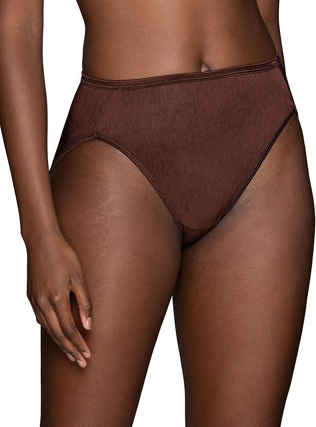 Vanity Fair womens Illumination Hi Cut Panties Briefs (Pack of 1), Large 