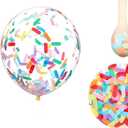 Confetti Balloons/candy confetti balloons/Ice cream sprinkle balloons/birtthday party confetti balloons for baby shower/birthday party/family parties 25pcs