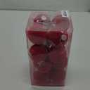 Wironlst Velvet Ornaments for Christmas Tree, 3 Style Flocked Matte Velvet Christmas Ball Ornaments, Shatterproof Decor for Xmas Tree Wedding Holiday Party Home (3.15" 16pcs Red)