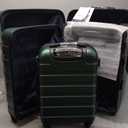 Coolife Luggage 3 Piece Set Suitcase Spinner Hardshell Lightweight TSA Lock (dark green3) (20in24in28in)
