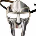 ALADEAN MF Doom Gladiator Face Mask Fantasy Party Costume Roman Gladiators Arena Maximus Helmet mf doom Movie viking Prop (Gladiator Mask)