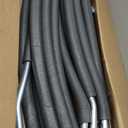 6PCS Trampoline Replacement Curved Pole, Universal Trampoline Enclosure Pole Fits for 8-16FT Curved Pole Trampoline Frame, Replacement Poles Include Foam Sleeve & Hardware for 2 Installation Ways