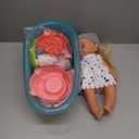 Baby Doll Bath Set, Bathtub Baby Doll Playset for Todders, Valentines Day Gifts for 3 4 5 Year Old Girls, Easter Basket Stuffers for Toddlers Kids (Bathtub Set)