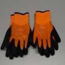 Waterproof Winter Work Gloves for Men and Women, Touchscreen, Freezer Gloves, Thermal Insulated, for Cold Weather (Medium, Orange)