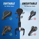 Zacro Bike Seat Cushion - Gel Padded Bike Seat Cover for Men Women Comfort, Extra Soft Exercise Bicycle Seat Compatible with Peloton, Outdoor & Indoor Bike Saddles (Black(silver waterproof cover))