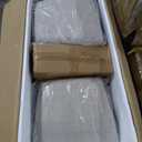 ManyStars P64MX 5-Piece Set,Round Dining Table with Special-Shaped Legs and 4 Upholstered Chairs for Kitchen,Breakfast Nook,Living Room(Antique Blue)