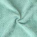 CaliTime Throw Pillow Covers Pack of 2 Soft Faux Leather Solid Dyed Cross Chenille Cushion Cases for Couch Sofa Home Decoration 18 X 18 Inches Light Teal Green