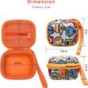 XANAD Carrying Case Compatible with Bitzee Interactive Toy Digital Pet, Protective Storage Holder for Bitzee Virtual Electronic Pets Accessories Yellow