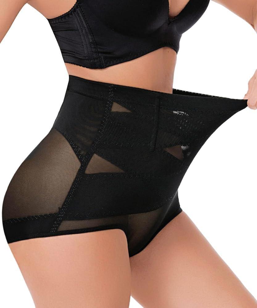 Dulchany Tummy Control Shapewear Panties for Women Body Shaper Seamless Underwear Panty Girdle (Black, S)