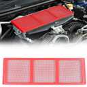 Daeiclru Engine Radiator Grille Guard Protective Cover Compatible with Subaru WRX 2022 2023 2024 2025, Carbon Steel Engine Bay Radiator Grille Mesh Cover Accessories (Red)