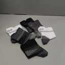 Plantar Fasciitis Sock (6 Pairs) for Men and Women, Compression Foot Sleeves with Arch and Ankle Support, Black, X-Large