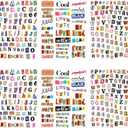 Magazine Letter Stickers Vintage Scrapbook Letters Stickers Small Ransom Alphabet Sticker for Scrapbooking Supplies Journaling Laptop Water Bottle DIY Crafts Junk Journal(letter434)