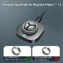 Charger Compatible with Oura Ring Gen 4: Fast Charging Dock for Size 7/8/9/10/11/12/13 with USB-C Cable (Not Compatible with Ring Gen 3)