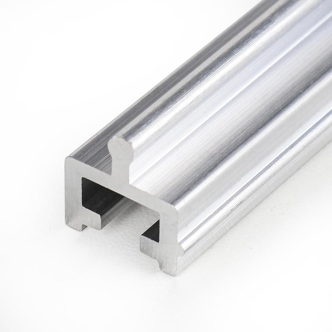 Aluminium Screen Door Track, Screen Track Repair,Sliding Door Track Replacement,Sliding Door Bottom,Terrace Door Guide Bottom Guide - Silvery Aluminum Alloy (75 Inch)