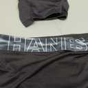 Hanes Moves Boys' Anti-Chafe Boxer Brief Underwear, Black, 6-Pack, Large