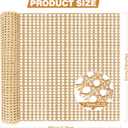 24" Width x 3.3 Feet Cane Rattan Webbing Roll for Caning Projects, Cane Webbing Sheet, Natural Pre-Woven Open Mesh Cane for Furniture Chair Cabinet Ceiling Bed Door