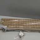 UNISHADES Cordless Bamboo Roman Shades for Windows, Blinds Size (34" W 64" H) Colour (Highfield Teak)