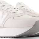New Balance Women's 574+ Sneakers, Reflection | Rain Cloud, Grey, 11 Medium US