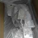 Clemate 6Pack Stackable Kitchen Storage Organizer, Pantry Organizers and Storage, Clear Foods Organizer Bins with Handles, Easily Assemble for Bathroom, Kitchen, Pantry, Cabinet, Closet (Large)