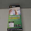 Duck MAX Strength Window Insulation Kit, Winter Window Seal Kit Fits Patio Doors & Large Windows, Heavy Duty Shrink Film Insulator, Indoor Installation, Window Tape Included, 84" x 120", Clear, 1 Pack