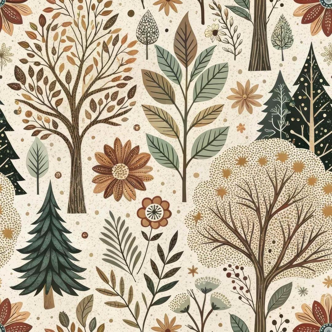 Tree Peel and Stick Wallpaper, Forest Wallpaper for Home Decor | 17.7" x 236", Self-Adhesive, Waterproof Vinyl