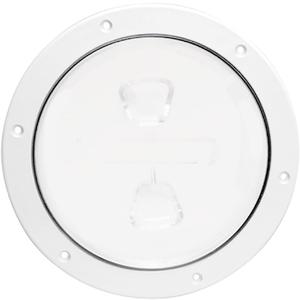 Beckson DP62-W Screw-Out Deck Plate, White, 1 Count (Pack of 1)