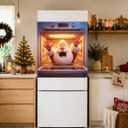 Removable Dishwasher Magnetic Cover, 25.59x23.03in, Waterproof Reusable Magnet for Kitchen Appliance Decor (Santa Claus, 25.59x23.03in)