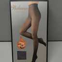 200D Thermal Opaque Winter Tights, Skin-Permeable, Slim Fit (Gray, M)