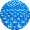 Solar Pool Cover 18 Foot Round, 10Mil Blue Bubble Pool Blanket for Inground & Above-Ground Pools | Solar Heating Cover | UV-Resistant & Energy Efficient