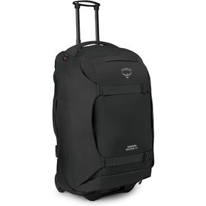 Osprey Sojourn Shuttle 30"/100L Wheeled Duffel Luggage  Rugged, High-Capacity Travel Bag with Oversized Wheels and Reinforced Frame  Built for Long-Haul Travel and Gear Protection, Black