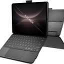 Universal Keyboard Case for 9-11 Inch Tablets, Dual Bluetooth Detachable Keyboard for Android Tablets/iPads/Galaxy Tabs, Magnetic Backlit Keyboard with Washable Adhesive Mount&Any-Angle Stand&Trackpad