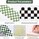 6 Rolls 196.8 Ft Checkered Bulletin Board Border Set - Retro Buffalo Plaid Theme Trim - Perfect for Birthday, Classroom, Office & Back-to-School Decorations - Teacher Decor