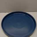 Blue Ceramic Pot Saucer - Drainage Tray for Indoor and Outdoor Flower Plant Pots and Planters, 12 Inch