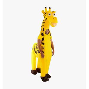 Morph Inflatable Giraffe Costume Adult, Animal Outfit, Inflatable Giraffe Costume for Parties and Events One Size