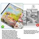 Puzzle Storage Folder Keeper Case,Portable Puzzles Organizer Accessory, Large Capacity 20x28in Puzzle Album Book Holder Portfolio,1000-Pieces for Jigsaw Enthusiasts Storage Binder Saver