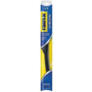 Rain-X 17'' Vision Wiper Blade, Standard Beam, All Weather Performance Curved Smooth Wipe Premium OEM Quality Long Lasting