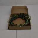 St Patricks Day Wreaths for Front Door 20 Inches Green Shamrock Wreath St Patricks Day Door Wreath with Irish Green Clover for Spring Indoors Outside Window Farmhouse Wall Window