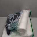 Ruqmuis Chair Cushions for Dining Chairs, 2" Thick Seat Cushions for Kitchen Chairs, D-Shaped Chair Pads with Washable Cover, Ties and Non Slip Backing, 17'' x 16'', Set of 4, Light Blue