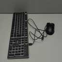 RedThunder K10 Wireless Gaming Keyboard and Mouse Combo, RGB Backlit Rechargeable 3800mAh Battery, Mechanical Feel Anti-ghosting Keyboard with Pudding Keycaps + 7D 3200DPI Mice for PC Gamer (Black)