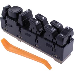 MOTOKU Front Left Master Power Window Control Switch Module for Hummer H2 2003-2007 with Folding Mirrors Driver Side