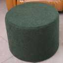 Asuprui Supportive Boucle Pouf Ottoman and Foot Rest Elevate Your Living Room Decor with Lightweight Pouf Filler Modern Foam Stuffed Poof Perfect to Rest Your Feet Moss Green