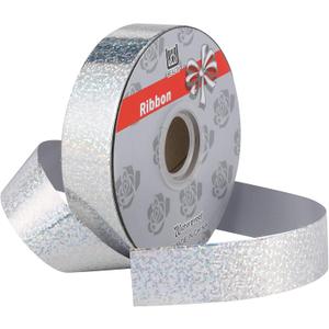 1 inch x 100 yards Waterproof Ribbon, Silver Curling Ribbon for Gifts Package Wrapping, Bows, Crafting, Wedding