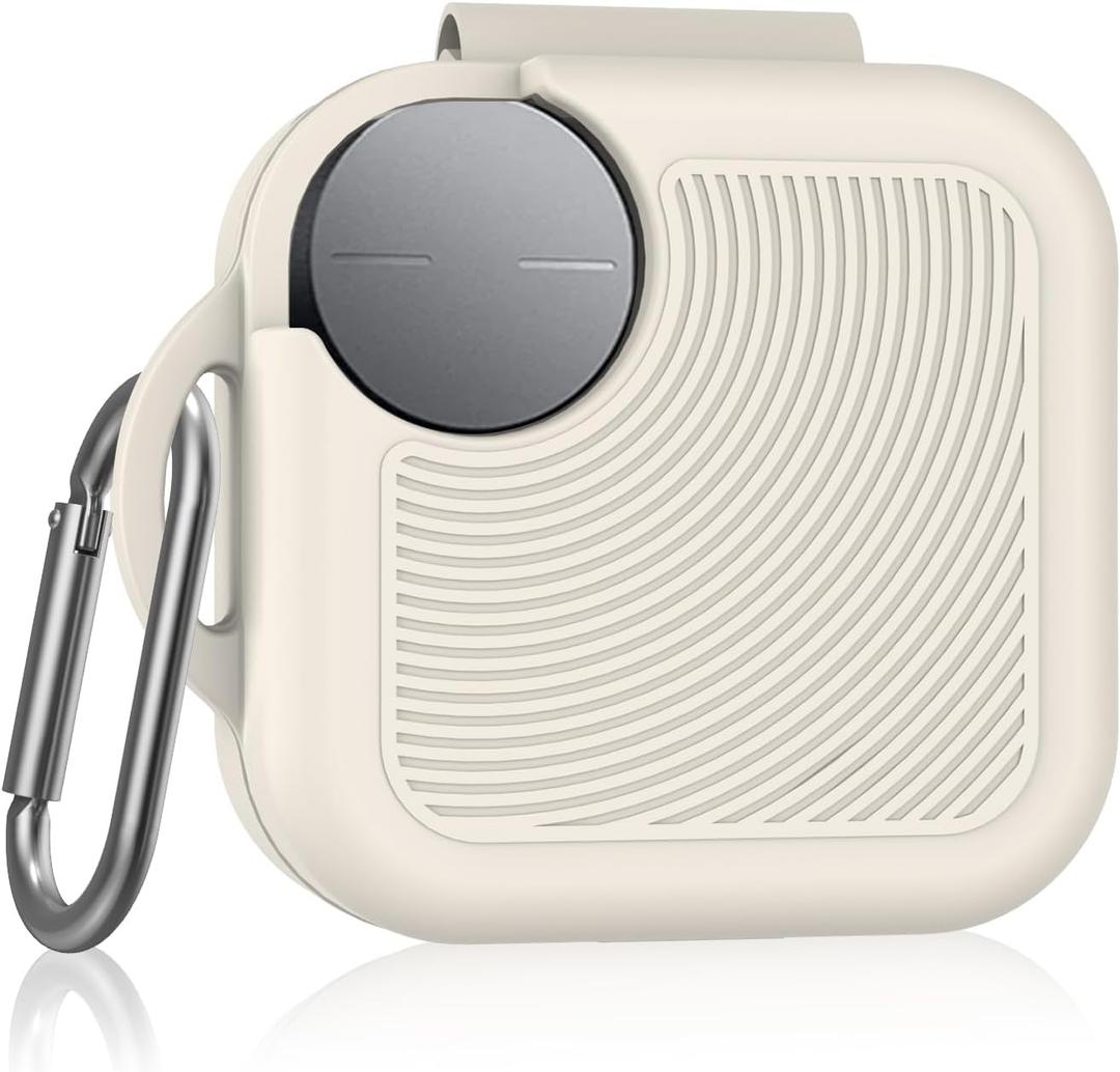 for CMF Buds 2 Plus/CMF Buds 2 / CMF Buds Pro 2 Case Cover, Soft Silicone Protective Earbuds Case, Headphones Case with Carabiner Accessories Set(White)