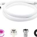 1.5 Meter Portable Washing Machine Drain Hose with Quick Connect, Universal Water Discharge Pipe Extension Kit, Flexible Replacement Hose for Compact and Standard Washers, Leak-Proof Design