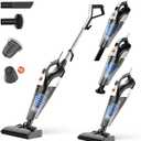 Hihhy Vacuum Cleaner, Stick Vacuum Corded, 4-in-1 Handheld Small Vacuum Cleaners for Home, Mini Vacuum Lightweight 20Kpa 600W Powerful Suction, Portable Hand Held Vac for Hard Floor (Black)