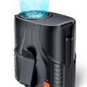 DeeKom Portable Personal Waist Fan& Neck Fan, 14000RPM Brushless Motor, 40H Runtime Rechargeable, 6-Speed Quiet Operation, Clip-On Personal Body Cooling for Camping/Worksites/Outdoor